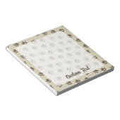 Pet Paws Pattern-Notitieblok Notitieblok (Schuin)