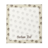 Pet Paws Pattern-Notitieblok Notitieblok (Voorkant)