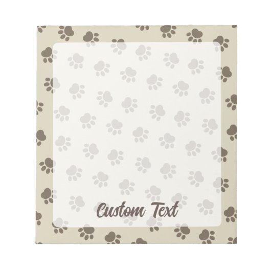 Pet Paws Pattern-Notitieblok Notitieblok (Voorkant)