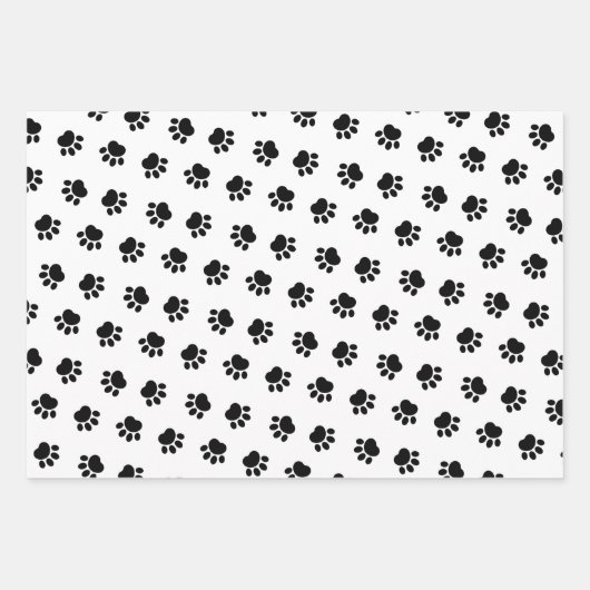 Pet Paws Pattern Papierbladen overvult Inpakpapier Vel (Voorkant 2)