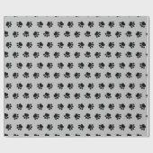 Pet Paws Pattern Wrapping Paper Cadeaupapier (Vlak)