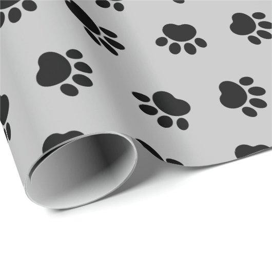 Pet Paws Pattern Wrapping Paper Cadeaupapier (Rol Hoek)