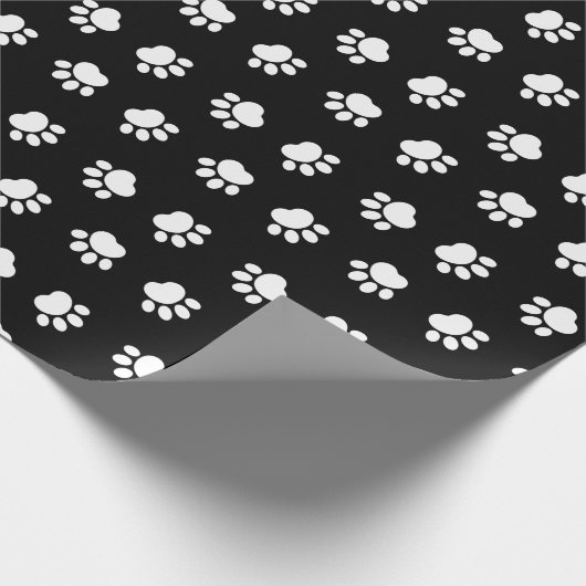 Pet Paws Pattern Wrapping Paper Cadeaupapier (Hoek)