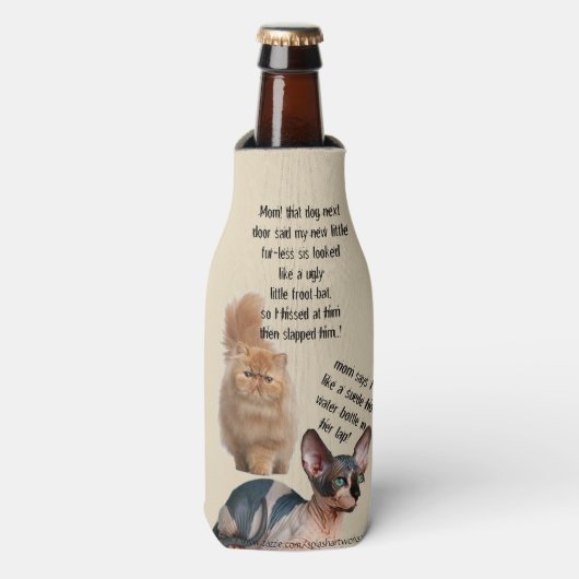 "Pet Peeves" Flesjeskoeler (Fles Voorkant)