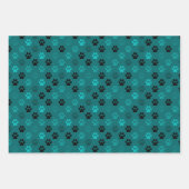 Pet pet-pekels in groen blauw inpakpapier vel (Voorkant 2)