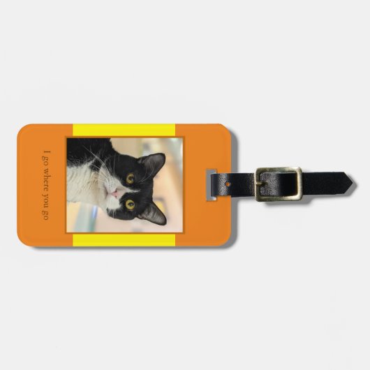 Pet Photo Bagagelabel (Voorkant horizontaal)