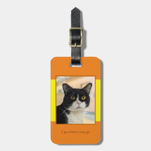 Pet Photo Bagagelabel (Voorkant verticaal)