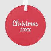 Pet Photo Cat Berry Wreater Kerstmis Ornament (achterkant)