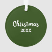 Pet Photo Cat Leafy Wreath Kerstannament Ornament (achterkant)