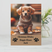 Pet Photo Christmas Kaart (Staand voorkant)