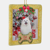 Pet Photo Christmas, Keepsake for Dog Lovers Keramisch Ornament (Rechts)