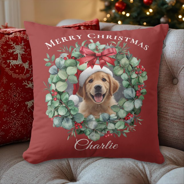 Pet Photo Christmas – Personalized Holiday Gift Kussen (Creator heeft geüpload)