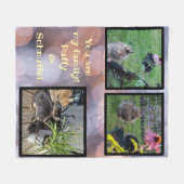 pet photo collage - 3 pictures fleece deken (Voorkant (Horizontaal))