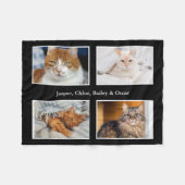 Pet Photo Collage Fleece Deken (Voorkant (Horizontaal))