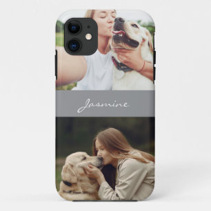 Pet Photo Collage Gray Case-Mate iPhone Case