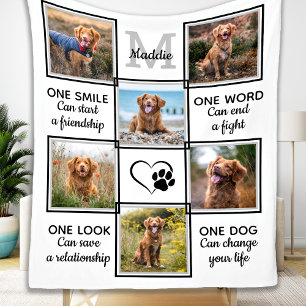 Pet Photo Collage Hondenliefhebber Quote Unieke Ke Fleece Deken