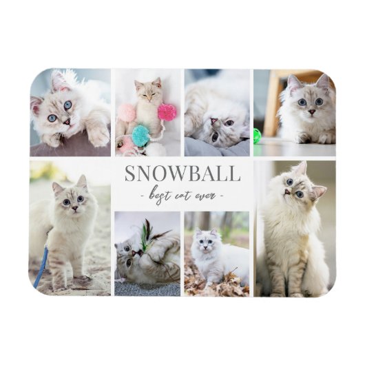 Pet Photo Collage Magneet (Horizontaal)