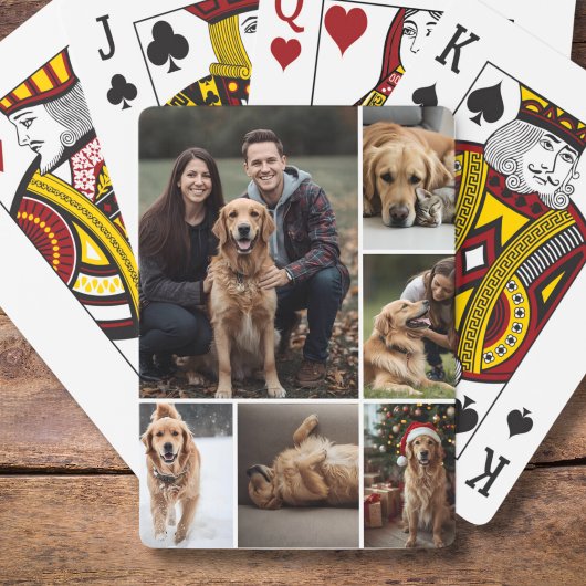 Pet Photo Collage Speelkaarten Pet Mom Gift Idee