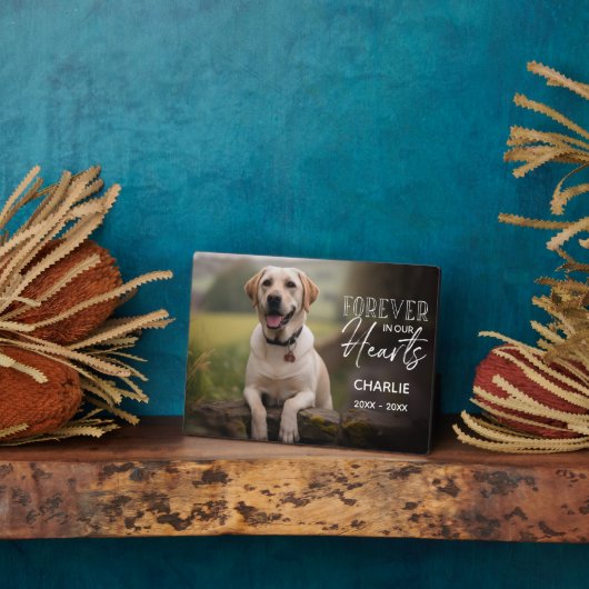 Pet Photo Custom Memorial Fotoplaat (Zijkant)