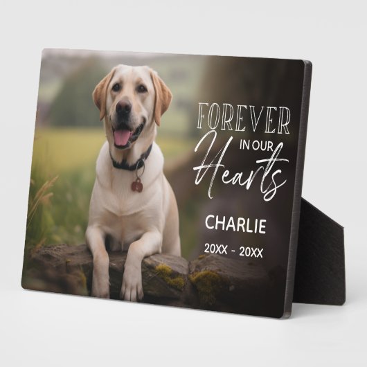 Pet Photo Custom Memorial Fotoplaat (Zijkant)