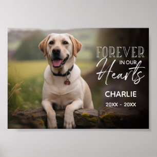 Pet Photo Custom Memorial Poster