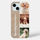 PET Photo Custom Text Wood Achtergrond Case-Mate iPhone Case (Achterkant)