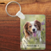Pet Photo Double Sided Aluminum Sleutelhanger (Voorkant)