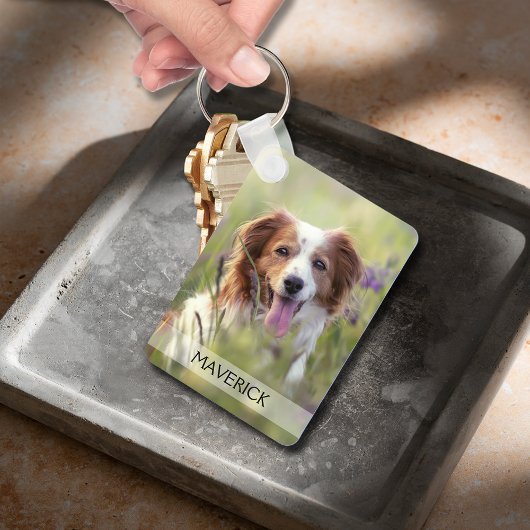 Pet Photo Double Sided Aluminum Sleutelhanger