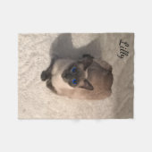 Pet Photo Fleece Blanket Deken (Voorkant (Horizontaal))