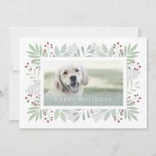 Pet Photo Foliage-Lijst Feestdagenkaart