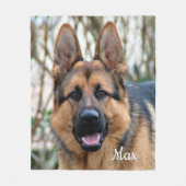 Pet Photo geeft persoonlijke Hondenliefhebber Keep Fleece Deken (Voorkant)