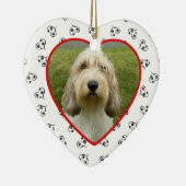 Pet Photo Heart Lijst - Aangepast Keramisch Ornament (Rechts)