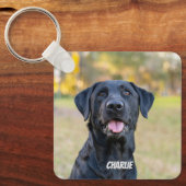 Pet Photo Hondenliefhebber Keepsake Sleutelhanger (Voorkant)