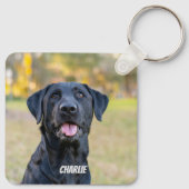 Pet Photo Hondenliefhebber Keepsake Sleutelhanger (Achterkant)