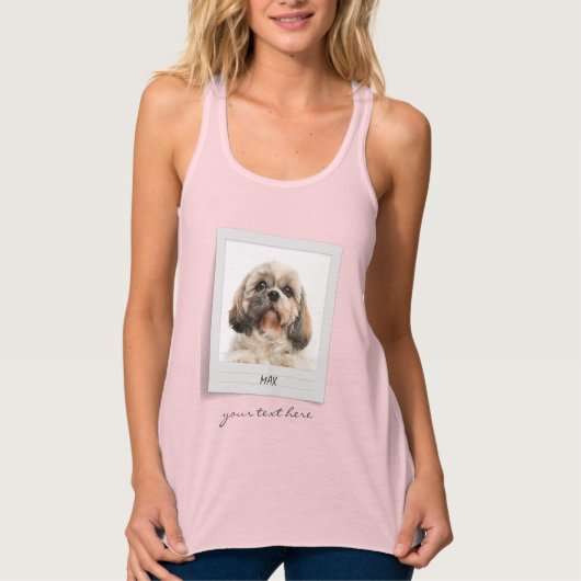 Pet Photo Lijst Mam Birthday Personalized Tanktop (Voorkant)