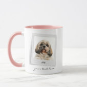 Pet Photo Lijst Personalized Dog Prettige feestdag Mok (Links)