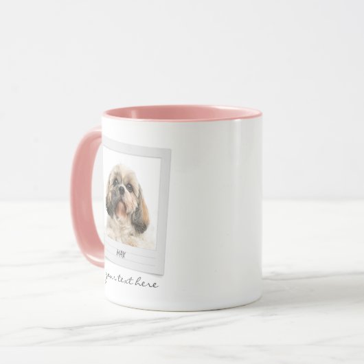 Pet Photo Lijst Personalized Dog Prettige feestdag Mok (Voorkant links)