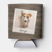 Pet Photo Lijst Rustic Wood - Aangepast Blikjeskoeler (Voorkant)