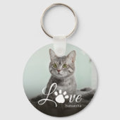 Pet Photo Love Gepersonaliseerd Schattige Sleutelhanger (Voorkant)