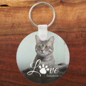 Pet Photo Love Gepersonaliseerd Schattige Sleutelhanger (Voorkant)