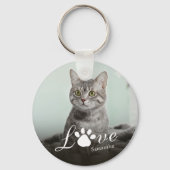 Pet Photo Love Gepersonaliseerd Schattige Sleutelhanger (Voorkant)