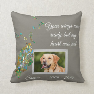 Pet Photo Memorial Aanpassen Veren Vogels Kussen