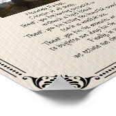 Pet Photo Memorial Dog Prayer - Poster (Hoek)