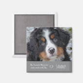 Pet Photo Memorial-Hondenliefhebber Gift - Pet Los Magneet (Voorkant / Achterkant)