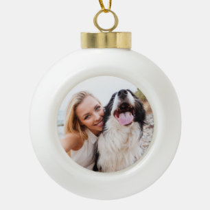 Pet Photo Memorial Keramische Bal Ornament