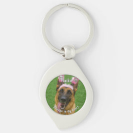 Pet Photo Memorial Metal Sleutelhanger