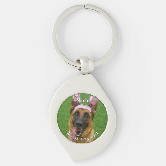 Pet Photo Memorial Metal Sleutelhanger (Voorkant)
