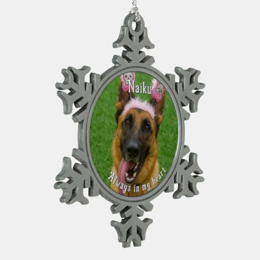 Pet Photo Memorial Ornament (Links)