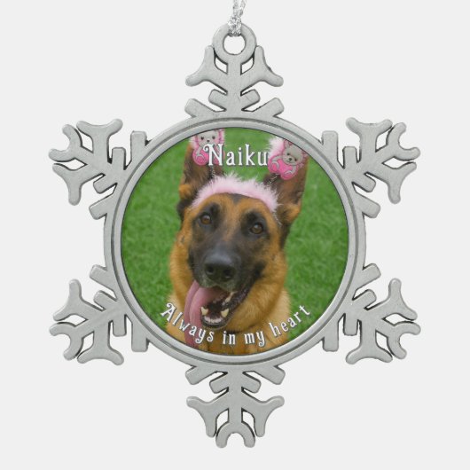 Pet Photo Memorial Ornament (Voorkant)