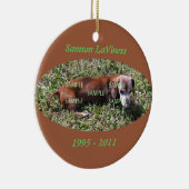 Pet Photo Memorial Ornament (Rechts)